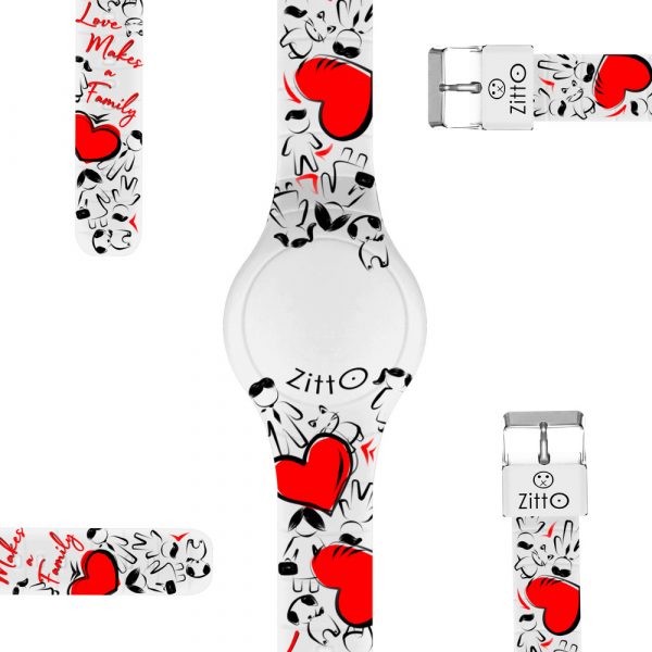 Orologio ZITTO LOVE MAKES A FAMILY Exclusive Edition Silicone 44 mm Regular - immagine 2
