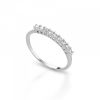 Anello Hiriwa 925 Veretta Argento Pietre Bianche