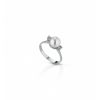 Anello FuJiko Argento Perle Pietre Bianche