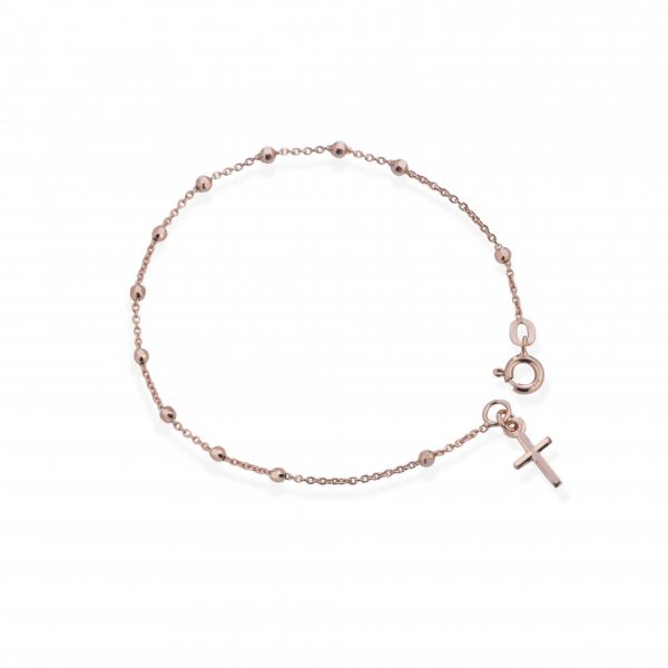 Bracciale Hiriwa 925 Rosario Argento Rosè
