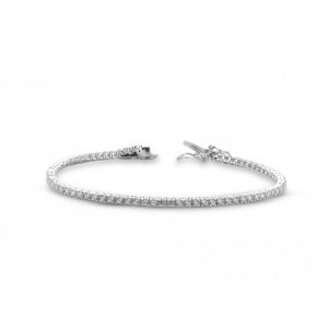 Bracciale Hiriwa 925 Tennis Argento Pietre Bianche