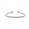 Bracciale Hiriwa 925 Tennis Argento Pietre Bianche Blu