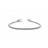 Bracciale Hiriwa 925 Tennis Argento Pietre Bianche Verdi