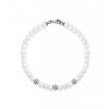 Bracciale FuJiko Perle Bianche Argento
