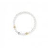 Bracciale FuJiko Elastico Perle Pietre Bianche
