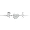 Bracciale Love Makes a Family Bimba-Cuore-Bimbo Argento