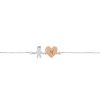 Bracciale Love Makes a Family Bimbo Cuore Rosè Lettera M Argento