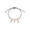 Bracciale Love Makes a Family Papà-Bimbo-Mamma Argento Rosè Pietre Bianche