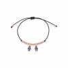 Bracciale Love Makes a Family Bimbo-Bimbo Argento Rosè Pietre Blu
