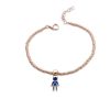 Bracciale Love Makes a Family modello Elements Papà Argento Rosè con Ciondolo Smaltato Blu