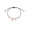 Bracciale Love Makes a Family Bimba-Lettera X Argento Rosè Pietre Bianche