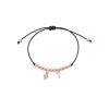 Bracciale Love Makes a Family Bimbo-Lettera T Argento Rosè Pietre Bianche