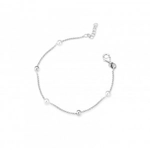 Bracciale FuJiko Perle Bianche Argento