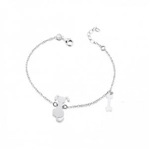 Bracciale Hiriwa 925 Cane e Osso Argento