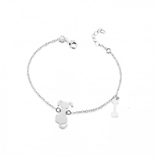Bracciale Hiriwa 925 Cane e Osso Argento