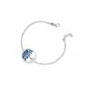 Bracciale Hiriwa 925 Albero Della Vita Glitter Blu Argento