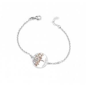 Bracciale Hiriwa 925 Albero Della Vita Glitter Gold Argento