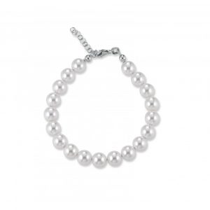 Bracciale FuJiko Perle Crystal Pearls Argento 8 mm