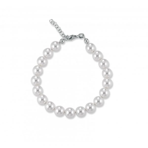 Bracciale FuJiko Perle Crystal Pearls Argento 8 mm