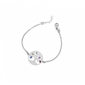 Bracciale Hiriwa 925 Albero della Vita Argento Smaltato