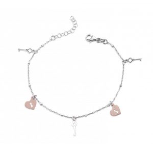Bracciale Hiriwa 925 Cuore Argento Bicolore