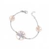 Bracciale Hiriwa 925 Albero della Vita Glitter Rosa Argento