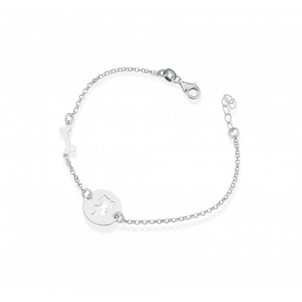 Bracciale Hiriwa 925 Cane e Osso Argento
