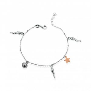 Bracciale Hiriwa 925 Corno Stella Argento Bicolore