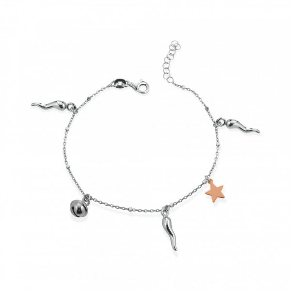 Bracciale Hiriwa 925 Corno Stella Argento Bicolore