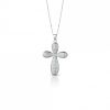 Collana Hiriwa 925 Croce Argento Pietre Bianche