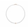 Collana FuJiko Girocollo Perle Bianche Argento Rosè