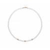 Collana FuJiko Girocollo Perle Bianche Argento Rosè