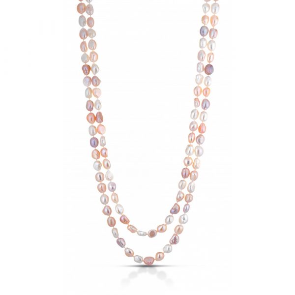 Collana FuJiko Lunga Perle Barocco Multicolore