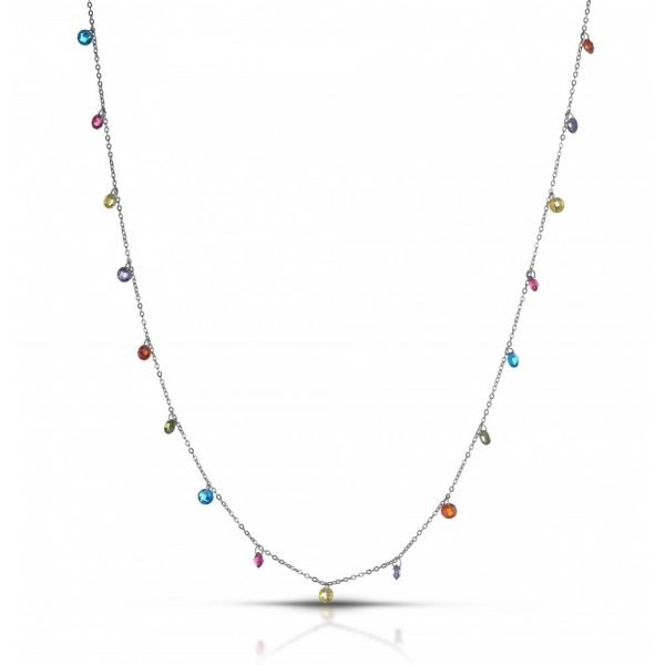 Collana Hiriwa 925 Argento Pietre Colorate