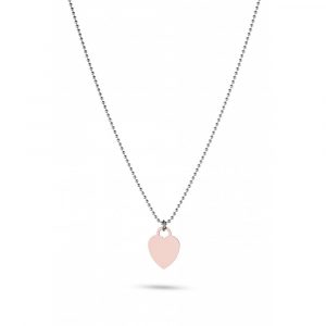 Collana Hiriwa 925 Cuore Argento Bicolore