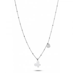 Collana Hiriwa 925 Cuore Farfalla Argento