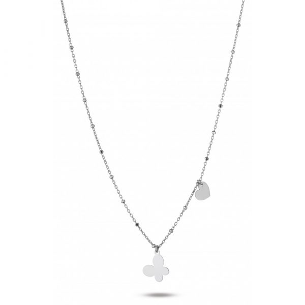 Collana Hiriwa 925 Cuore Farfalla Argento