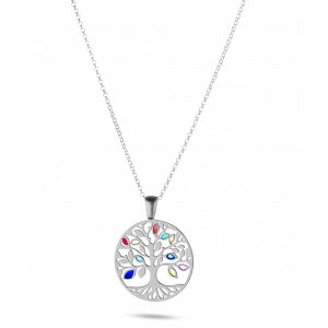 Collana Hiriwa 925 Albero Della Vita Argento Smatato