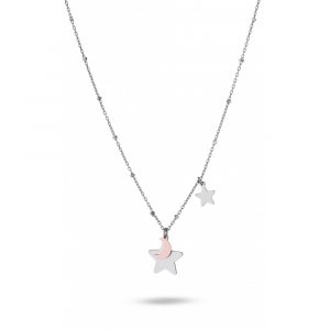 Collana Hiriwa 925 Luna Stella Argento Bicolore