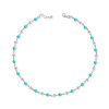 Collana FuJiko Perle Bianche Pasta di Turchese Argento