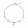 Collana FuJiko Perle Pendente Cuore Argento Gold