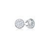 Orecchini Hiriwa 925 Punto Luce Argento Bazel Pietre Bianche