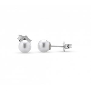 Orecchini FuJiko Perle Bianche Argento 6 mm