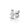 Orecchino Love Makes a Family Singolo Bimbo Argento