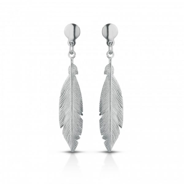Orecchini Hiriwa 925 Piuma Argento
