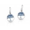 Orecchini Hiriwa 925 Albero Della Vita Glitter Blu Argento