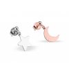 Orecchini Hiriwa 925 Stella Luna Argento Bicolore