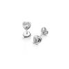 Orecchini Hiriwa 925 Cuore Argento Pietre Bianche