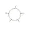 Bracciale Love Makes a Family Papà-Bimba-Bimba-Mamma Perle Argento